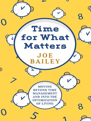 cover image of Time for What Matters